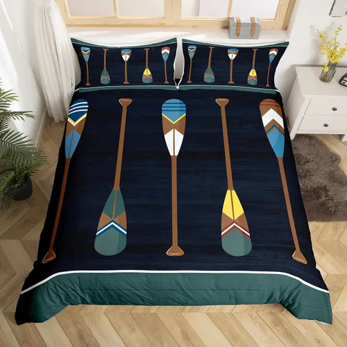 Vista 30 de Funda de edredón de lobo, juego de ropa de cama con estampado de mandala para niños, funda de edredón bohemia con atrapasueños para decoración