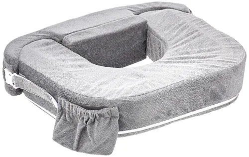 My Brest Friend Almohada de lactancia gemelar – Comodidad mejorada con funda – Soporte ergonómico definitivo para lactancia materna – Correa