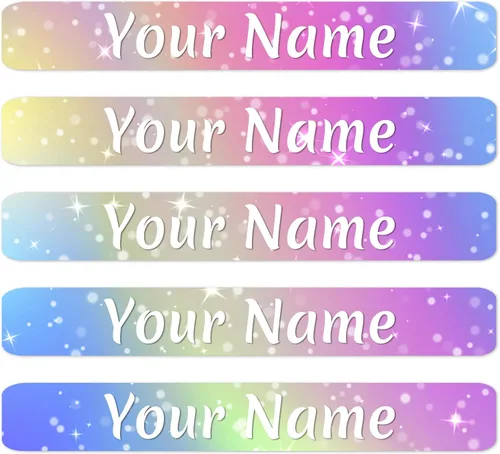Vista 13 de 100 calcomanías personalizadas con nombre para niños, etiquetas de vinilo personalizadas, impermeables, para papelería escolar, libros, botellas