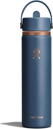 Vista 105 de Hydro Flask Botella de agua – Acero inoxidable aislado – Tapa flexible con popote de boca ancha, antiderrames, a prueba de fugas y recargable