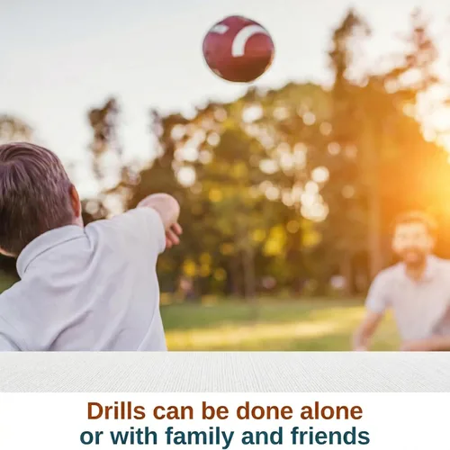 Vista 4 de Puredrop Equipo de Entrenamiento de Fútbol Americano Tarjetas de Entrenador de Ayuda Excelentes Ejercicios de Entrenamiento para Ejercicios