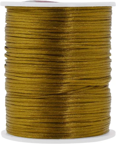 Vista 102 de Mandala Crafts Cordón de nailon satinado de 1/64 pulgadas (0.024 in), 100 yardas para pulseras, collares, joyas y adornos de macramé