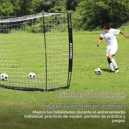 Vista 5 de BaseGoal Soccer Goal for Backyard,with Bow Frame and Agility Ladder