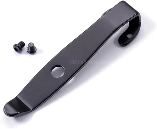 Vista 10 de EZSMITH (Modelo 1 Pinza de bolsillo universal - (Acabado táctico negro) - Pinza de bolsillo de repuesto para cuchillos plegables, teléfonos Modelo 1