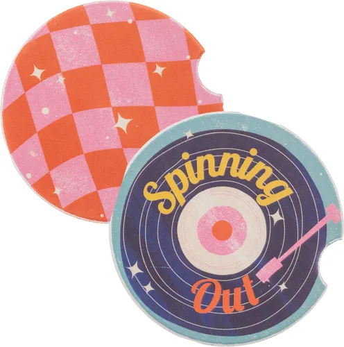 Vista 6 de Karma Gifts - Juego de 2 posavasos para automóvil, diseño de vaquero