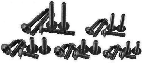 Vista 2 de Kit de pernos de carenado de motocicleta, 177 piezas, tornillos de carrocería, repuesto de tuerca, aleación CNC, M6, M5, perno de motocicleta