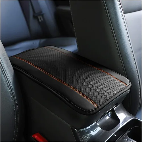 Vista 28 de 8sanlione - Tapete de almacenamiento para reposabrazos de automóvil, funda de cuero de fibra para consola central de automóvil, accesorios para Beige