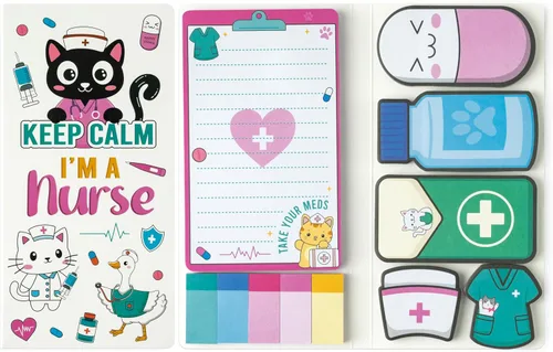 Vista 61 de B1ykin Juego de Notas Adhesivas Lindas - Bloc de Notas Autoadhesivas A+ Amazing Teacher, 550 Hojas de Páginas de Memo para Escritura, Bloc de Notas