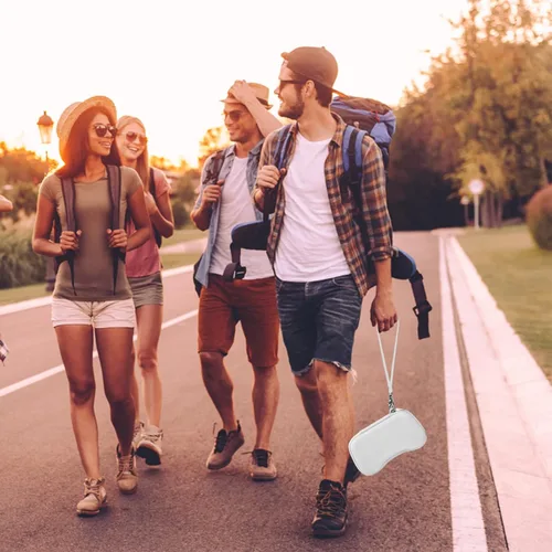 Vista 7 de casmilee Case for BACKBONE One Mobile Gaming Controller 2nd Gen1st Gen, Handheld Gaming Console Portable Travel Holder for Cables Power Bank