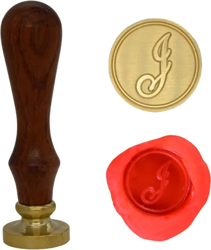 Vista 20 de Wax Seal Stamp Letter A-Z, Alphabet Initial Sealing Stamp for Christmas & Thanksgiving Cards, Wedding Invitation W-S-2 (Letter A)
