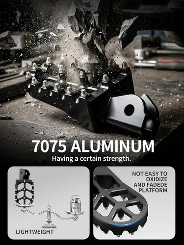 Vista 4 de JFG RACING Estriberas de aluminio CNC 7075 para Surron Light Bee X y S/E Ride Pro S SS SR/CRF150F CRF230F 03-19/CRF250F 19-24/XR150L 15-24/KDX200