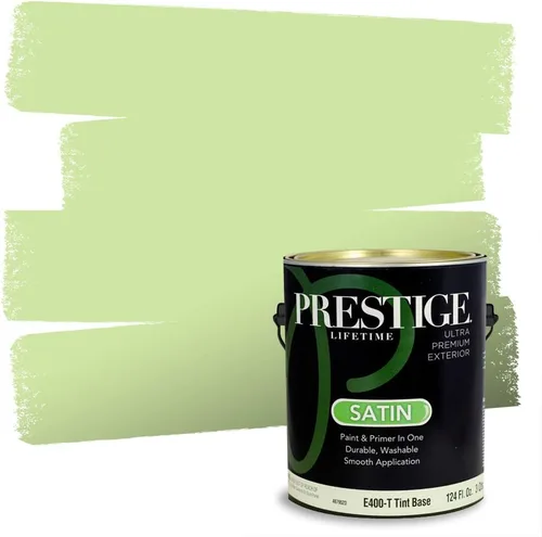 Vista 228 de PRESTIGE Pintura exterior e imprimación en uno, aloe, plano, 1 galón