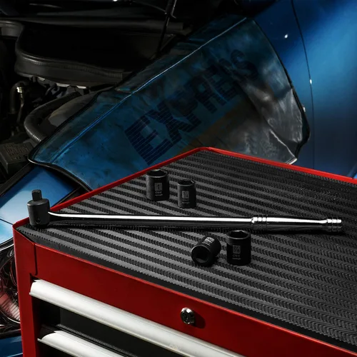 Vista 5 de EPAuto Unidad de 1/2 pulgada por barra disyuntora de 17.5 pulgadas de longitud, acero CR-V