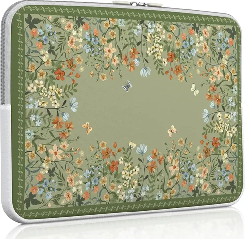 Vista 17 de iCasso - Funda para MacBook Air de 13 a 13.6 pulgadas, M5-M1, color marrón Rompecabezas marrón