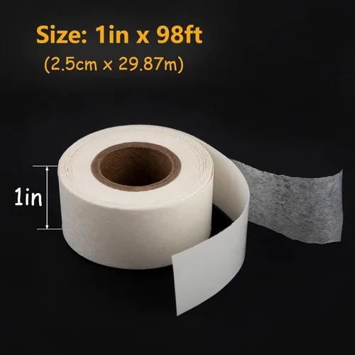 Vista 3 de Lineco, cinta de reparación de documentos de archivo, 2,5 cm x 30 m, sin ácidos y translúcida, para reparación de documentos en papel, libros
