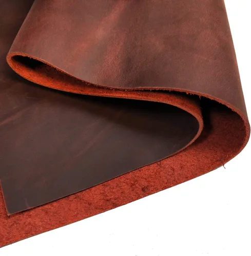 Vista 13 de Tas Trost 5/6 OZ 1.8-2.0mm Thick Cowhide Leather Pre-Cut Square Tooling Leathercraft, Crazy-Horse Leather Saddle Waxed Cow Skin DIY Craft 3.5mm-Black