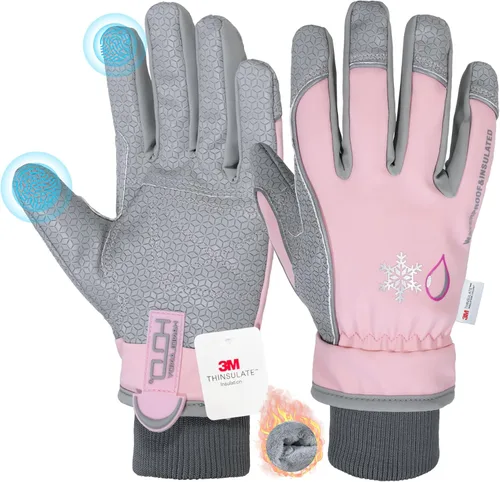 Vista 10 de HANDLANDY Winter Work Gloves, 3M Thinsulate Waterproof Insulated Glove for Men Women