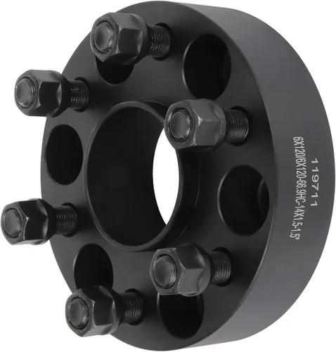 Vista 5 de 4 espaciadores de rueda de 6 x 120 pulgadas, adaptadores de rueda concentrados de 1.5 pulgadas, 2.634 in, para espaciadores de coche de aluminio