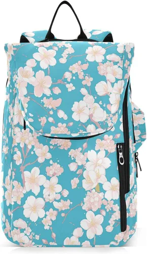 Tennis Badminton Racket Bags Breathable Pink Blue Flowers 2 Rackets Tennis Racket Cover Bag with Protective Pad for Women, Men, Teenagers raquetas