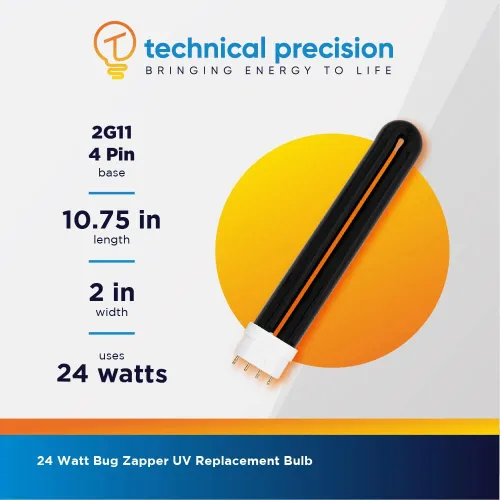 Vista 6 de Bombilla de repuesto B24B para BK300 o BK500 Kaz Stinger sistema de mosquitos de insectos – 24 W 4 pines base Bug Zapper bombilla para exterminador