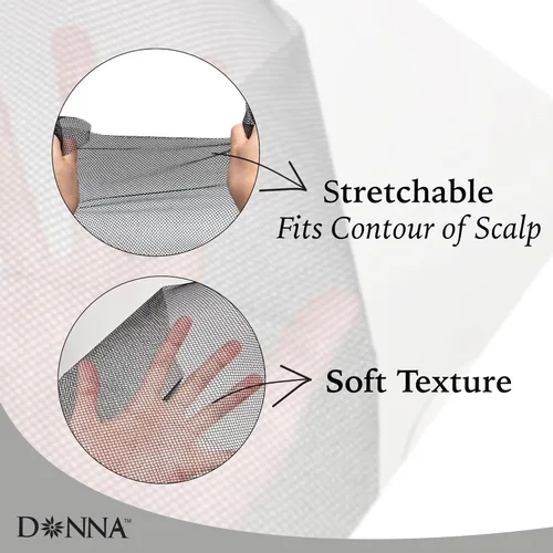 Vista 3 de DONNA Paquete de 2 redes elásticas para tejer – Red flexible de triple hélice para estilos de tejido cosido, malla suave y elástica que se adapta al