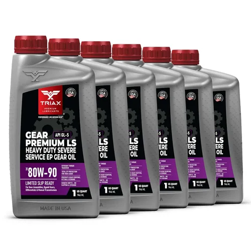 Vista 8 de Triax Gear Premium LS 80W-90, GL-5 Listo para deslizamiento limitado, Transmisiones manuales, Sistemas de engranajes hipoides, Diferenciales