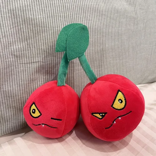 Vista 2 de Dyharnsty Plants vs Zombies Muñecos de Peluche de Plantas Suaves, Juguetes Plants vs Zombies PVZ de Peluche (Cherry Bomb)