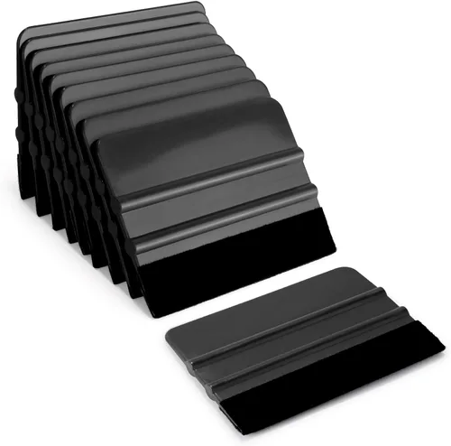 Vista 9 de EHDIS 10 unidades de espátula de vinilo de 4 pulgadas para coche, aplicador de calcomanías, tinte de ventana, herramienta de alisado con borde