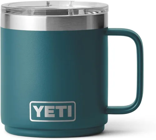 Vista 10 de YETI Rambler - Taza apilable de 10 onzas, aislada al vacío, acero inoxidable con tapa MagSlider, acero inoxidable