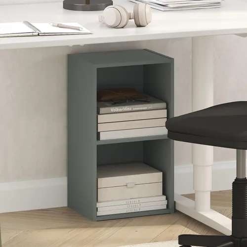 Vista 27 de Furinno - Estantería de 5 cubos serie Luder para libros y almacenamiento, color blanco y verde