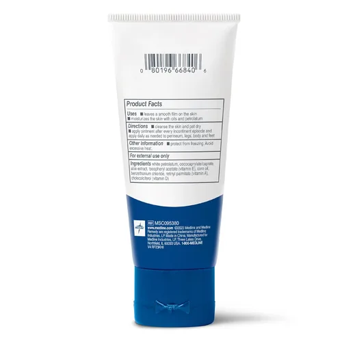 Vista 7 de Medline Remedy Essentials Ungüento (tubo de 2 onzas), 12 unidades, sin perfume, película hidratante transpirable, aloe, vitaminas A, D y E, cuidado