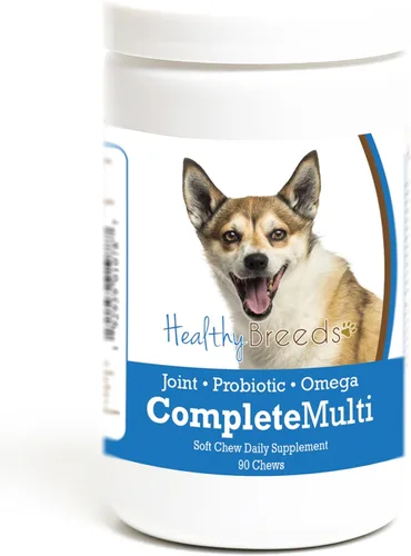Vista 120 de Healthy Breeds Cavalier King Charles Spaniel - Multivitamínico todo en uno, completo con probióticos, glucosamina, condroitina y omegas, 60
