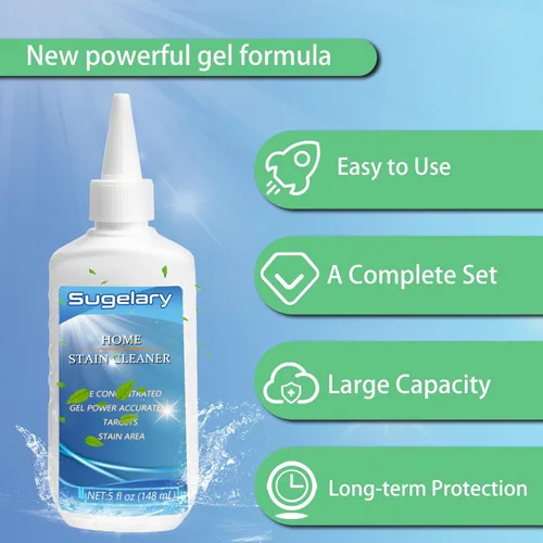 Vista 4 de Sugelary Gel limpiador de manchas de moho, gel limpiador multiusos de 5 onzas líquidas para sellado de carga frontal, lechada de baño, fregadero