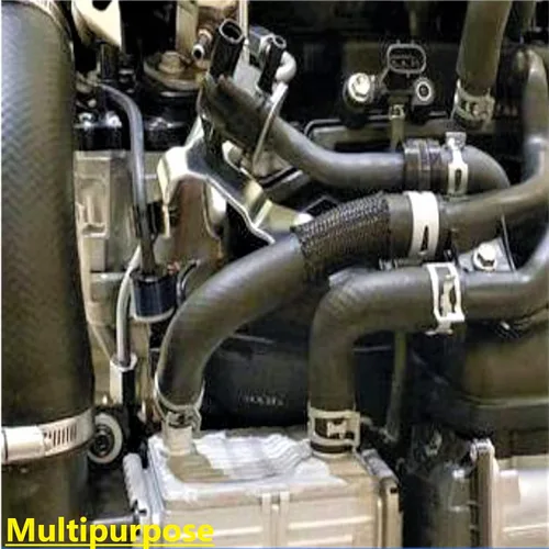 Vista 7 de Juego de mangueras de combustible de 1/4 pulgada 6mm ID de nylon trenzado NBR, 10 pies + 20 piezas de abrazaderas de manguera de 2/5 pulgada ID
