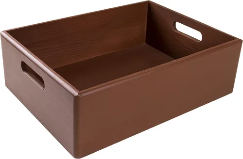 Vista 10 de Creative Deco Asas de caja de madera gris grande 11.8 x 7.87 x 5.51 pulgadas Caja de almacenamiento grande para múltiples manualidades Madera