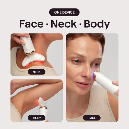 Vista 21 de Wavytalk Esculpir el dispositivo facial de la microcorriente del tiempo Oro champán
