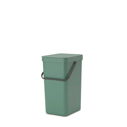 Vista 18 de Brabantia Sort & Go Cubo de Reciclaje 3.2 Galones (Verde Jade) Cubo de Basura de Plástico Eficiente en Espacio con Asa, Tapa Removible y Que