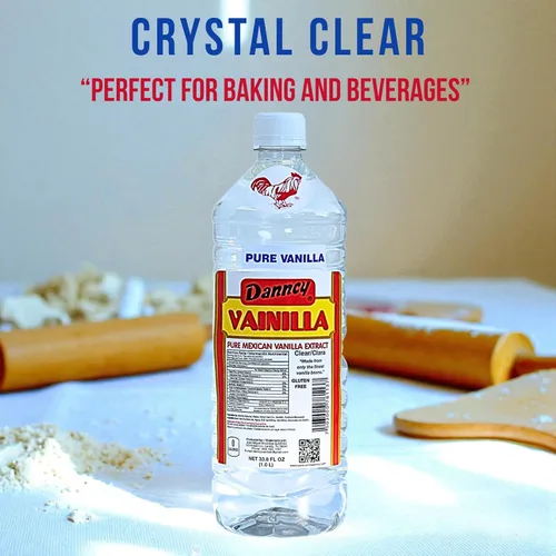 Vista 3 de Danncy Vanilla Clear 33.8 fl oz (1 L) - Auténtico sabor a vainilla mexicana para hornear y postres