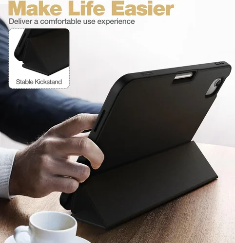 Vista 3 de SURITCH para iPad de 10.ª generación, funda de 10.9 pulgadas 2022, protector de pantalla integrado, soporte para Apple Pencil, imán, funda