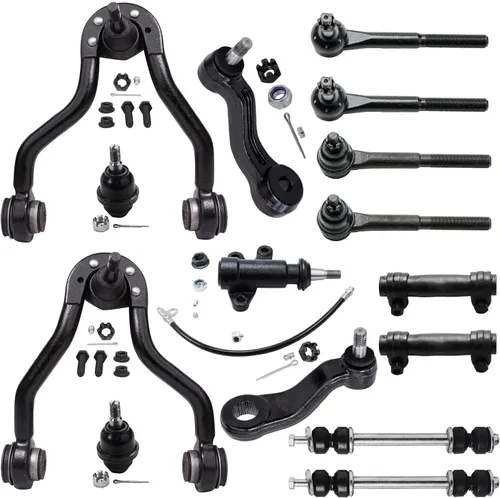 Vista 32 de Detroit Axle - Kit de suspensión RWD Front End de 16 piezas para Chrysler 300 Dodge Charger Challenger 11-14, 6 brazos de control, 4 barras