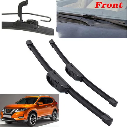 Vista 2 de Front Wiper Blades for Nissan X-Trail T32 Rogue MK2 2013-2019, 26"/17" Front Windshield Wipers Blades