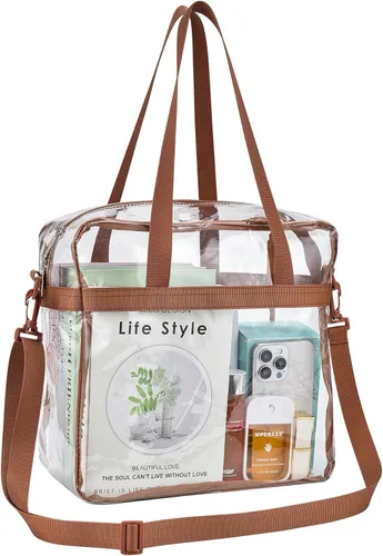 Vista 12 de Bolsa transparente para eventos de estadio 12 × 6 × 12 bolsa transparente para concierto, deporte, festival