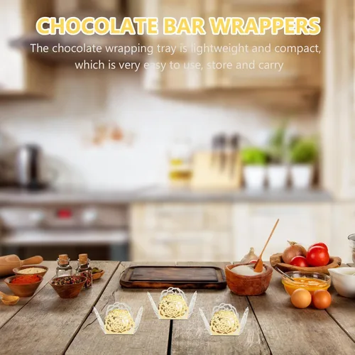 Vista 7 de Gadpiparty 50 envoltorios de trufas doradas: elegantes tazas de chocolate para bodas, despedidas de soltera, cumpleaños y recuerdos de fiesta