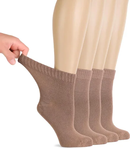 Vista 30 de Hugh Ugoli - Calcetines diabéticos para mujer de Rayón derivado de bambú, suaves, de tobillo, delgados, anchos, sueltos, parte superior sin uniones