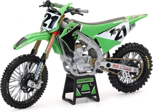NewRay Toys Réplica de Moto del Equipo de Carreras Kawasaki, Jason Anderson, Escala 1:12, Niños, Regalos, Cumpleaños