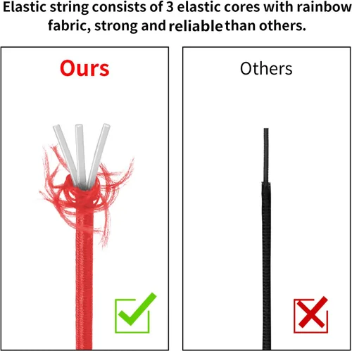 Vista 4 de Ohtomber Cordón elástico para pulsera, 2 rollos de cuerda elástica de arcoíris de 0.039 pulgadas para hacer pulseras, hilo para cuentas de arcilla