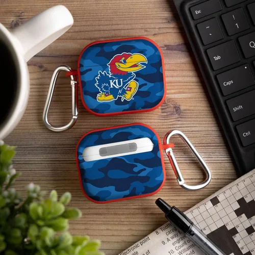 Vista 2 de AFFINITY BANDS Kansas Jayhawks Camo HDX - Funda compatible con Apple AirPods Generación 3