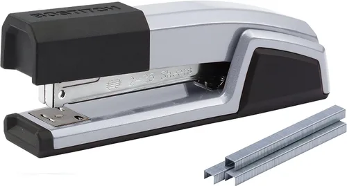 Vista 13 de Bostitch Office Epic - Engrapadora 3 en 1 de metal, capacidad para 25 hojas, incluye 210 grapas en compartimento de almacenamiento de grapas