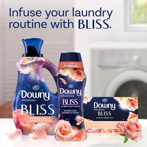 Vista 46 de Downy Infusiones - Perlas potenciadoras de aroma en el lavado, aroma Calm de lavanda y vainilla, 5.7 onzas