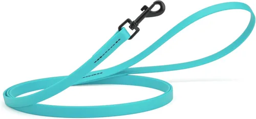 Vista 42 de Dogline Biothane - Correa impermeable para perro, correa de nailon con revestimiento fuerte, con herrajes negros, a prueba de olores, fácil